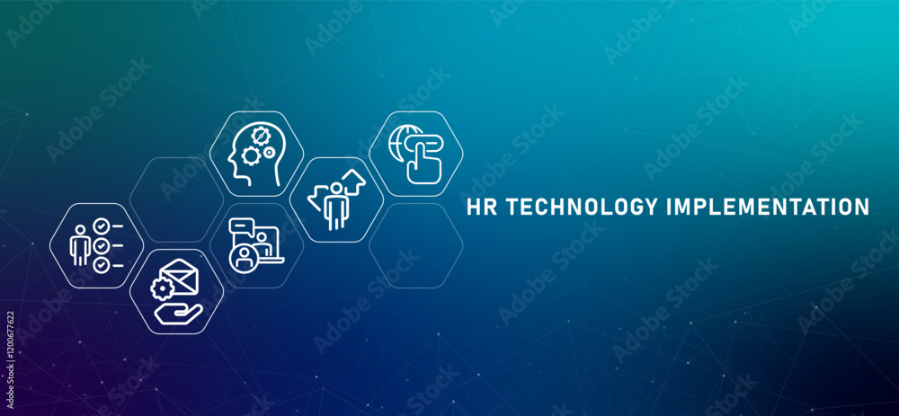 Aufkleber hr technology implementation gradient header human resource it software system integration strategy 