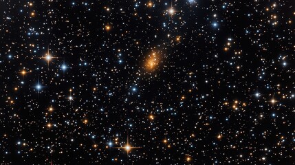 Fototapeta premium dark sky filled with countless stars, with the constellations clearly visible, offering a sense of scale and beauty as the light from distant stars stretches across the night.