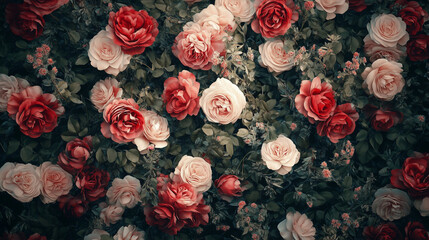 Fototapeta premium Luxury flower wallpaper background