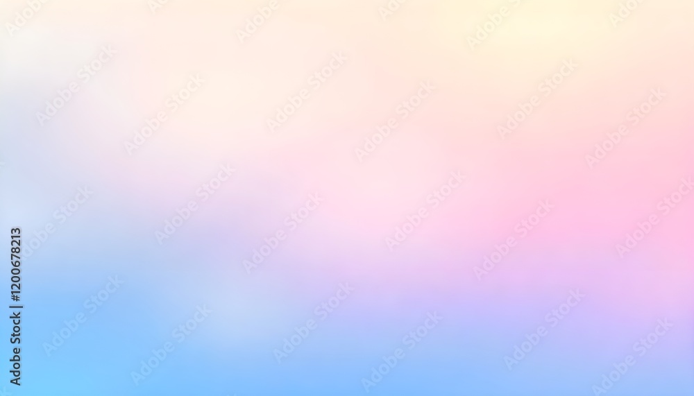 Poster an abstract color gradient background featuring soft pastel hues, with a smooth gradation texture