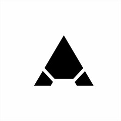 Fototapeta premium Diamond logo design with letter A concept.