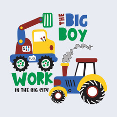 Fototapeta premium work in the big city,design cartoon vector illustration