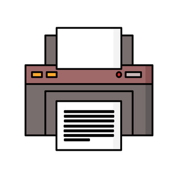 recommend clip art: Home printer icon outline vector. Toner ink. Art machine