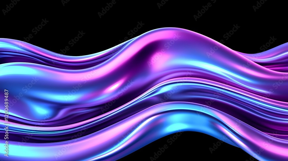 Poster dynamic data streams, vibrant colors intertwining, visualizing the flow and movement of information 