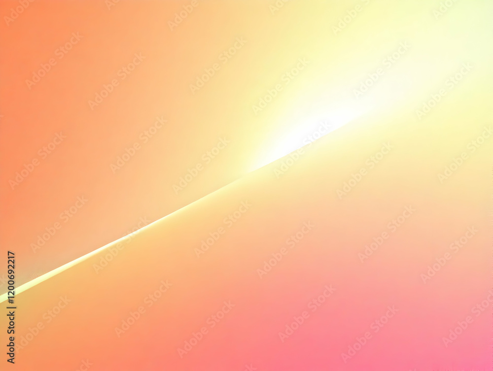 Poster abstract background with smooth color transition and diagonal light beam effect