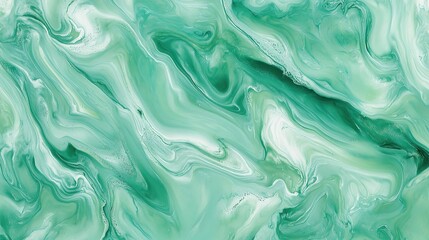 Obraz premium Abstract Marble Swirls: A mesmerizing display of flowing swirls, merging shades of turquoise and teal, creating a dynamic, fluid, and modern abstract composition.