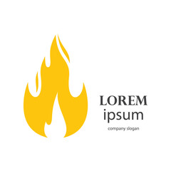 fire logo design burning and blazing