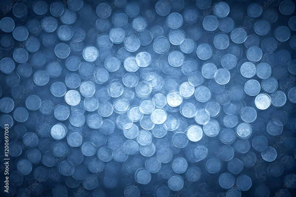 Aufkleber abstract blue bokeh background creates a soft and dreamy atmosphere with subtle elegance.