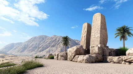 Ancient Desert Pillars