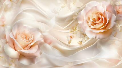 Fototapeta premium Luxury flower wallpaper background