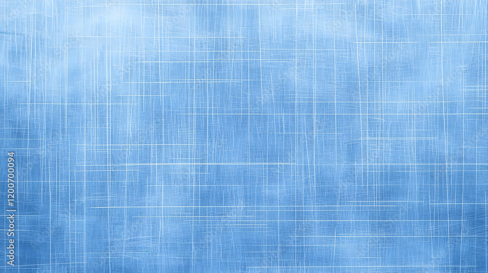Poster Light Blue Woven Fabric Texture Background Creates a Soft and Textured Visual with Interlaced Threads