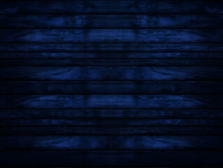 Dark Blue Wooden Planks Form a Textured Background with Deep Hues and Natural Grain