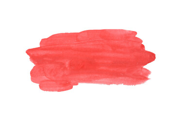 Vibrant orange red Watercolor Brush Stroke Suitable for Art Projects, Invitations, Branding, and Creative Designs to Enhance Aesthetic Appeal .