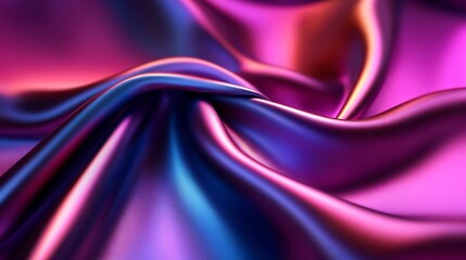 Obraz premium Abstract Purple and Blue Silk Fabric Drape