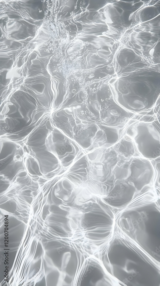 Aufkleber abstract water surface creates dynamic patterns with light reflections gracefully.