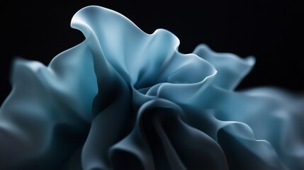 Fototapeta premium Abstract Blue Swirls: A Study in Texture and Light