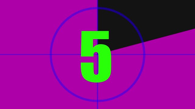 countdown timer 10 seconds animation retro projector style from ten to zero, Ten Seconds to Chaos The Final Countdown 
