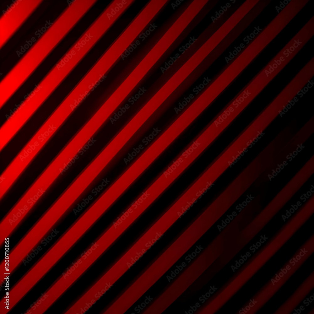 Poster Diagonal Red and Black Stripes Form a Dynamic Abstract Background Design
