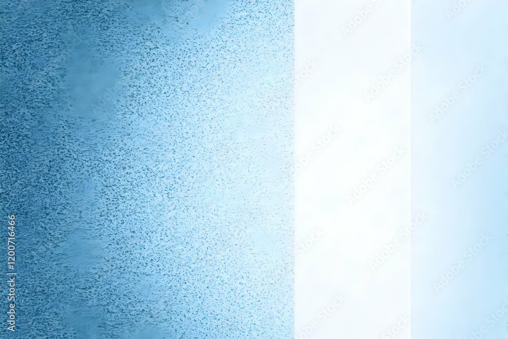 Poster textured blue background with white stripe creates a calming and elegant atmosphere