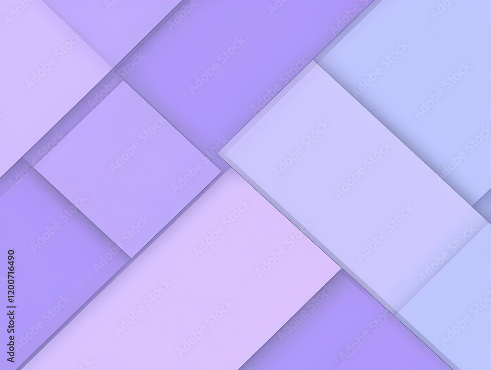 Poster abstract purple background creates dynamic visual with overlapping geometric shapes and subtle grada