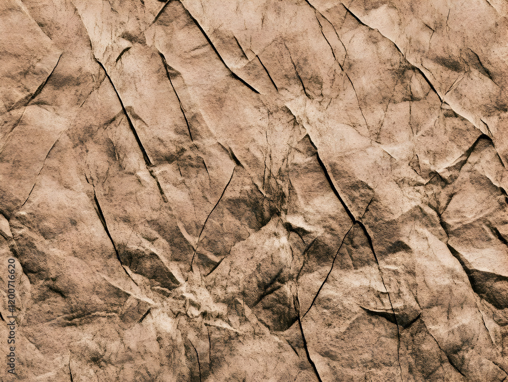 Poster close-up of cracked and weathered surface displays intricate patterns and textures.