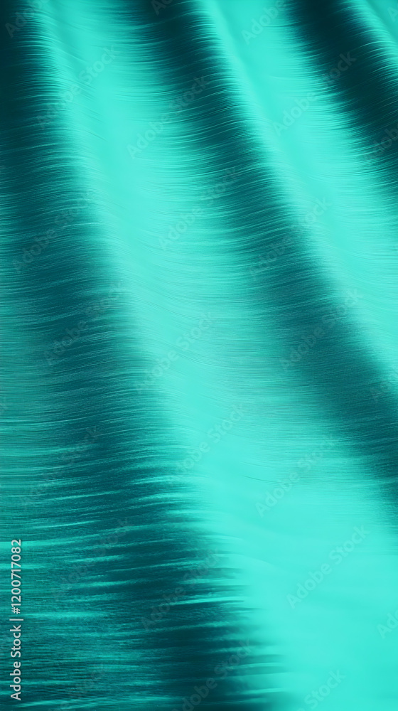 Poster abstract turquoise background flows smoothly with subtle ripples and elegant texture.