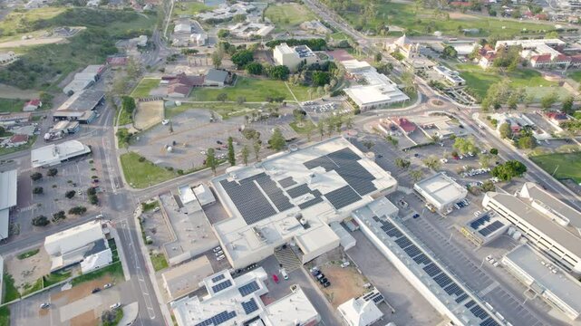 Geraldton Downtown From Above At Sunny Day In Western Australia. Aerial Shot