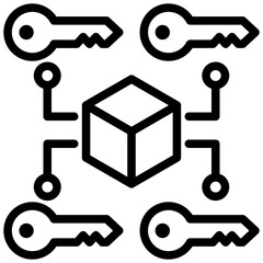 Multi Signature Outline Icon