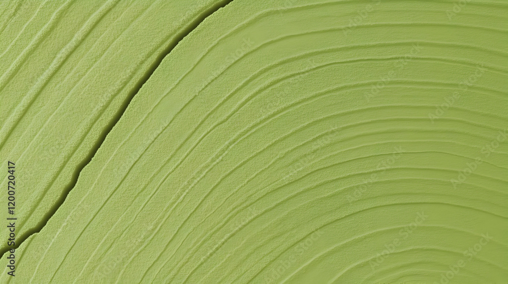 Poster light green textured background with curved lines and a crack creates a unique visual interest