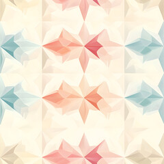 Naklejka premium Abstract geometric pattern with soft pastel colors and shapes
