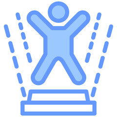 Holographic Display Blue Icon