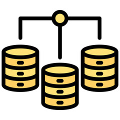 Bigdata Outline Color Icon