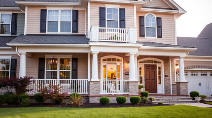 Captivating Home Exterior: Modern Architectural Design, Landscaping, and Luxurious Features