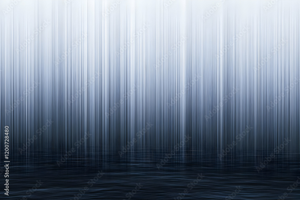 Poster abstract background with vertical lines reflecting on a smooth surface