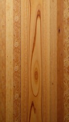 Fototapeta premium Wood grain pattern with light brown tone on a smooth surface , rustic, wood panel