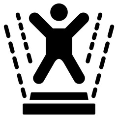 Holographic Display Glyph Icon