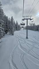 Obraz premium Snow Skiing in Colorado