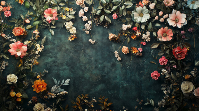 Luxury Flowers Wallpaper Background