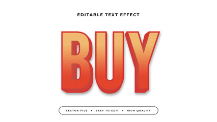 buy editable text effect with orange red bold gradient style