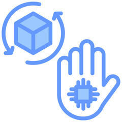 Mixed Reality Blue Icon