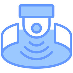 Obraz premium Sensory Immersion Blue Icon
