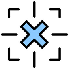 Fototapeta premium Calibration Outline Color Icon