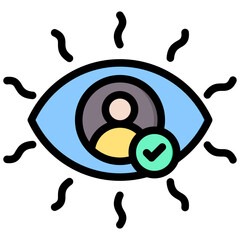 Presence Illusion Outline Color Icon