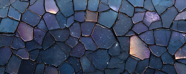 Cosmic Stone Mosaic Background Texture