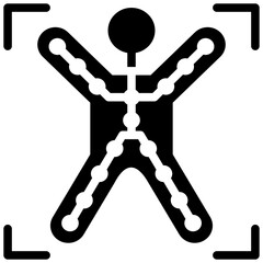 Motion Tracking Glyph Icon