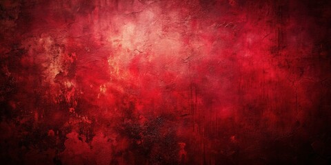Fototapeta premium Dark Red Grunge Background with Low Light Texture for Atmospheric and Artistic Use, Ideal for Website Design, Posters, and Creative Projects
