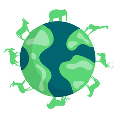 World Wildlife Illustration