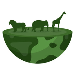 World Wildlife Illustration