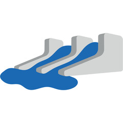 Hydro Power Illustration