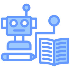 Robotic Training Blue Icon